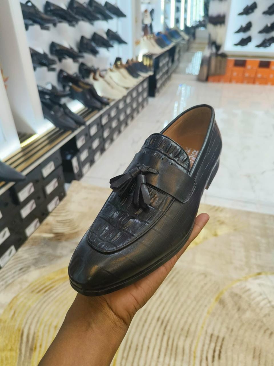 Onyx Tassel Loafer
